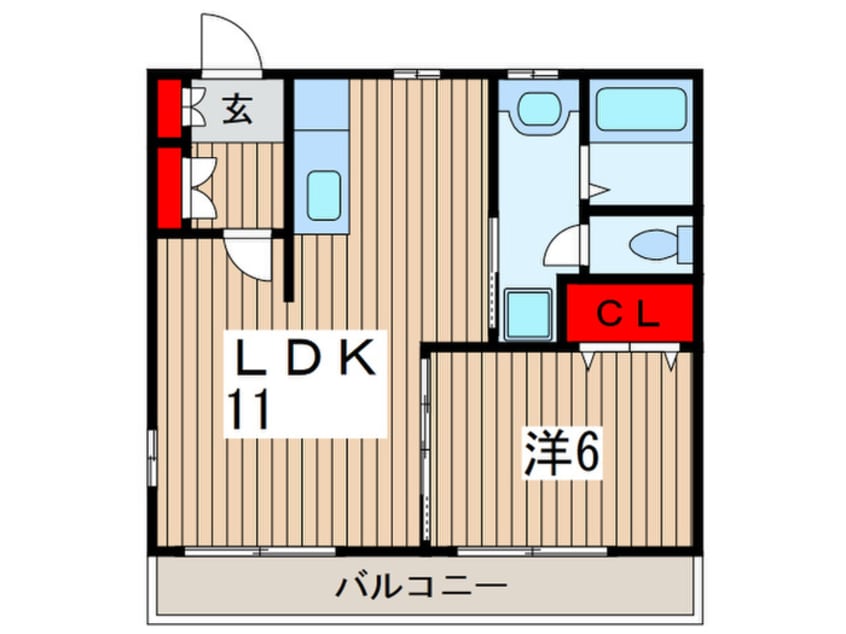 間取図 クレセール稲毛