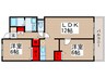 アルトウッズ３５ 2LDKの間取り