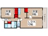 アルトウッズ３５ 2LDKの間取り