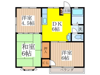 間取図 ウッディーコーポ