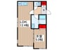 OOYABA FLATS 1LDKの間取り
