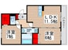 サニ－リヴＡ 2LDKの間取り