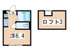 プライムテラス相模大野 1Rの間取り