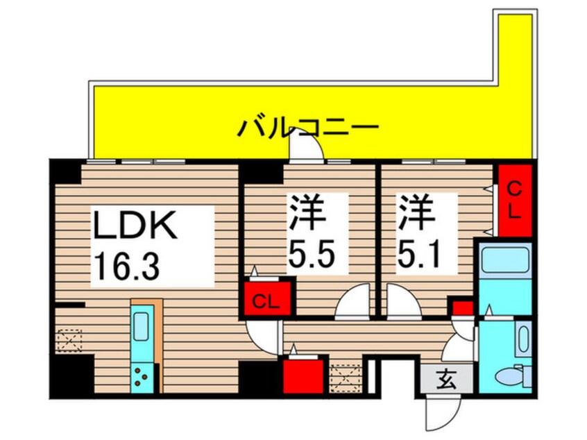 間取図 アルファコート北綾瀬２