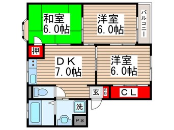 間取図 ウィンズ西葛西B