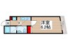 メゾンアイリスD 1Rの間取り
