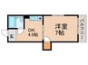 ブリッチ・シ－ダ 1DKの間取り