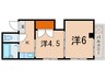 ブリッチ・シ－ダ 2Kの間取り