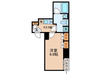 間取図 ｵｰﾌﾟﾝﾚｼﾞﾃﾞﾝｼｱ銀座二丁目(702)