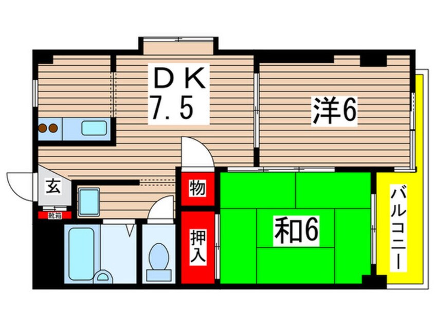 間取図 白金Ｋパレス