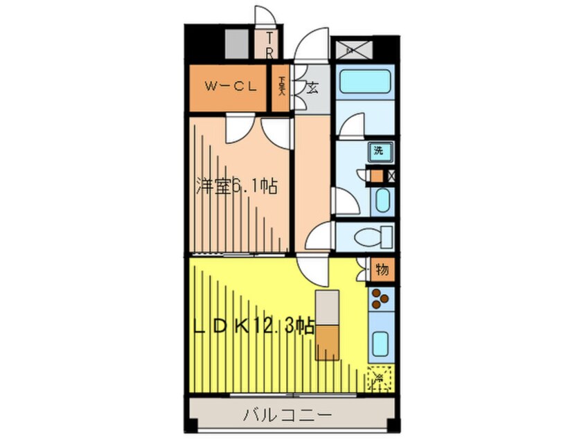 間取図 カスタリア住吉Ⅱ