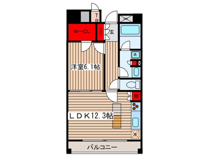 間取図 カスタリア住吉Ⅱ