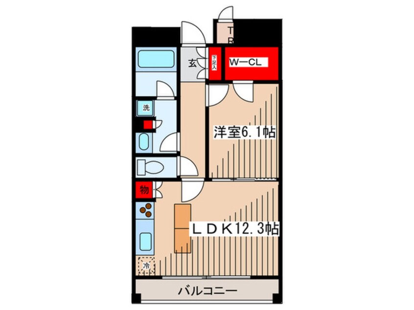 間取図 カスタリア住吉Ⅱ