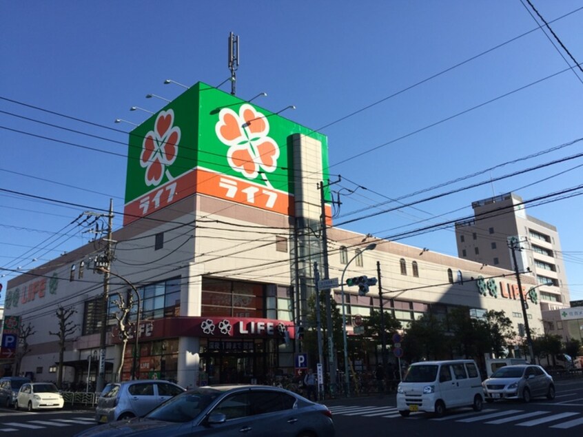 ライフ(スーパー)まで491m カスタリア住吉Ⅱ