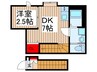 ベレガンス鷹之台 1DKの間取り