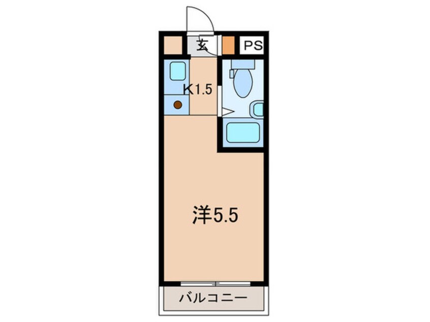 間取図 ボ－テ日吉シェモア