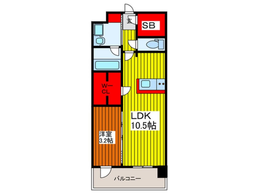 間取図 仮）RJRプレシア川口
