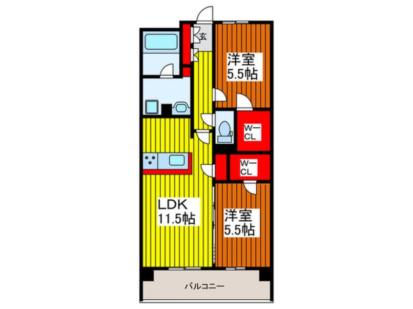 間取図 仮）RJRプレシア川口
