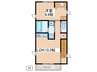 Casa Lirio 1LDKの間取り