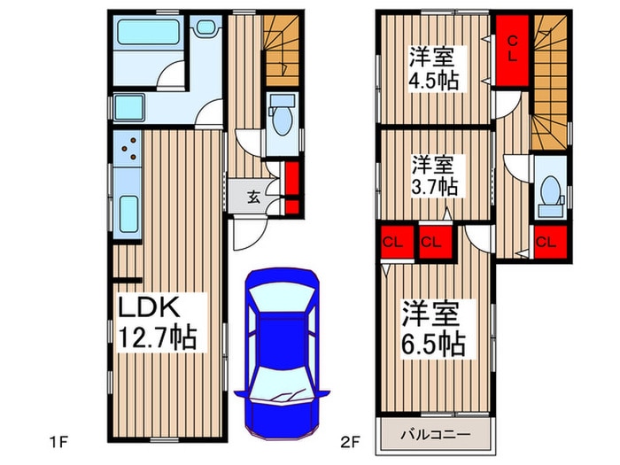 間取り図 仮)サングリーンハウスＩ号棟