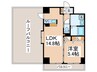 クラスカ永山 1LDKの間取り