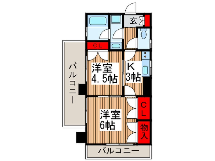 間取り図 ブリリアンス西川口(601)