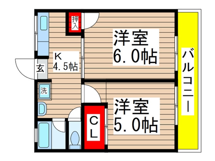 間取り図 シティハイムマルヤマ