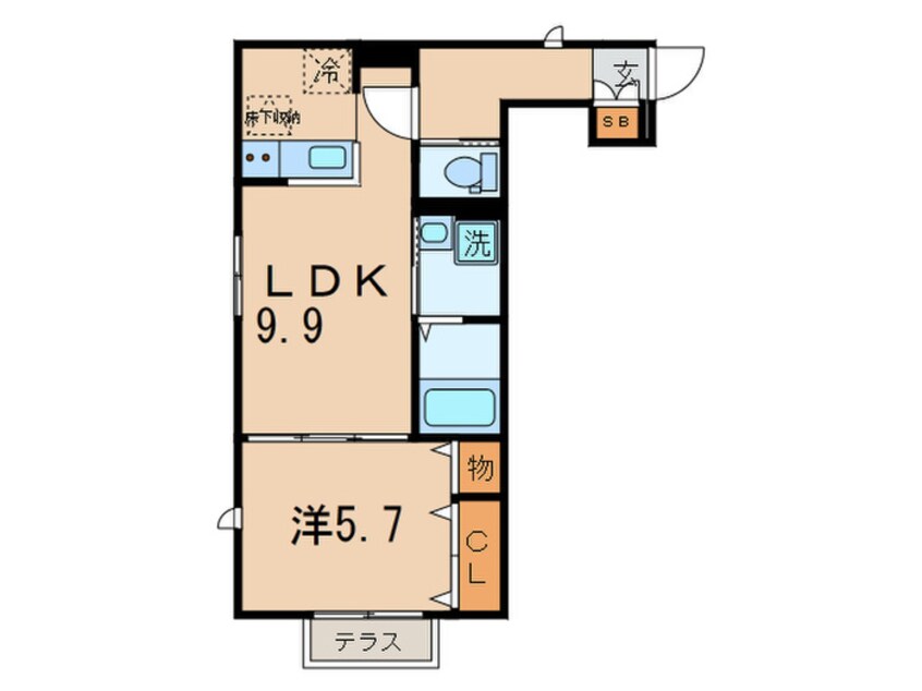 間取図 サンハイムサトウ参番館（B棟）