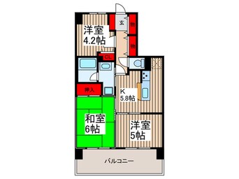 間取図 マイキャッスル柏豊四季