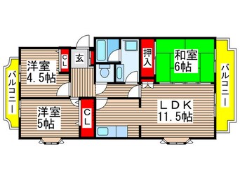 間取図 パイン．フレア