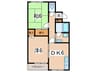 ベルメゾン 2DKの間取り
