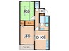 ベルメゾン 2DKの間取り