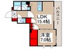 ザ・パークハビオ木場 1LDKの間取り