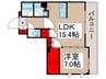 ザ・パークハビオ木場 1LDKの間取り