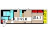 ｃｌａｓｓｏ 1LDKの間取り