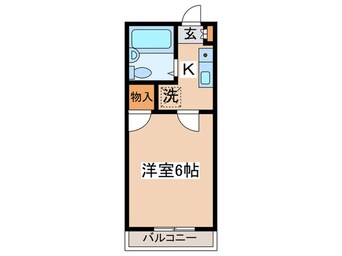 間取図 コーポ　ラ・メール