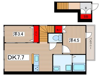 間取図 ｽｳｪﾃﾞｨｯｼｭﾒｿﾞﾝ ｲﾝﾉﾊﾞ-ﾚ