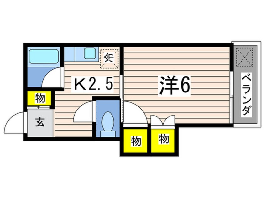 間取図 ハイツ白楽