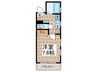 月村マンションＮｏ．２２ 1Kの間取り