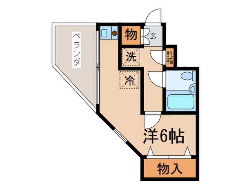 間取図 コ－ポＯＧＡＷＡ（3、4Ｆ）