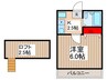 アネックス東川口7 1Kの間取り