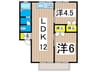 ミユキハイツ 2LDKの間取り