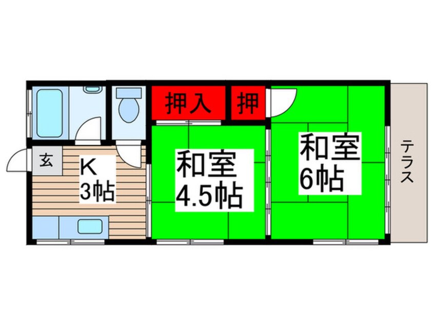 間取図 芝一荘