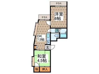 間取図 アジュール山王