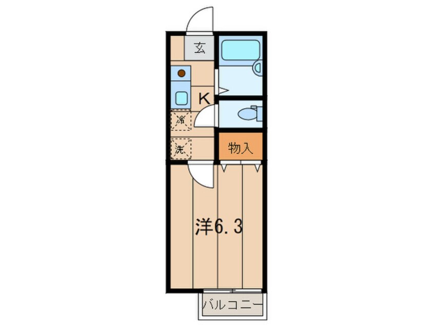 間取図 コーコ駒林