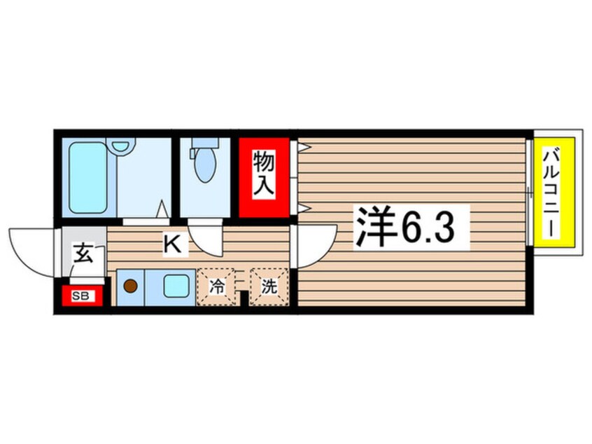 間取図 コーコ駒林