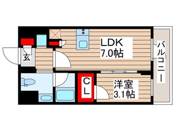 間取図 ルフォンプログレ浅草入谷