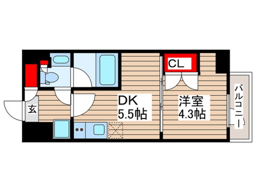 間取図 ルフォンプログレ浅草入谷