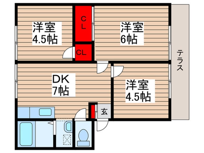 間取り図 シミズハイツＡ