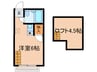 ラメ－ル桜上水 1Rの間取り